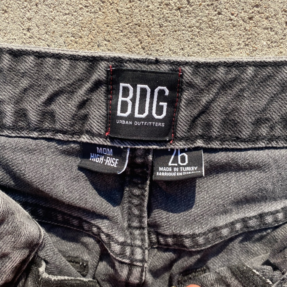 Urban outfitters black high rise mom jeans